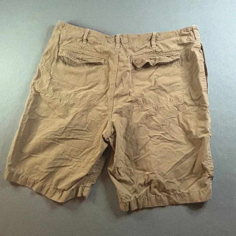 VTG Y2K J. Crew Mens 38w Tan Ripstop Cotton Cargo Utility Shorts Gorpcore